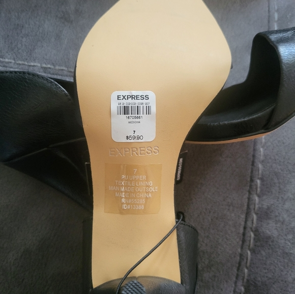 Express Black heels sz 7 - Picture 5 of 6